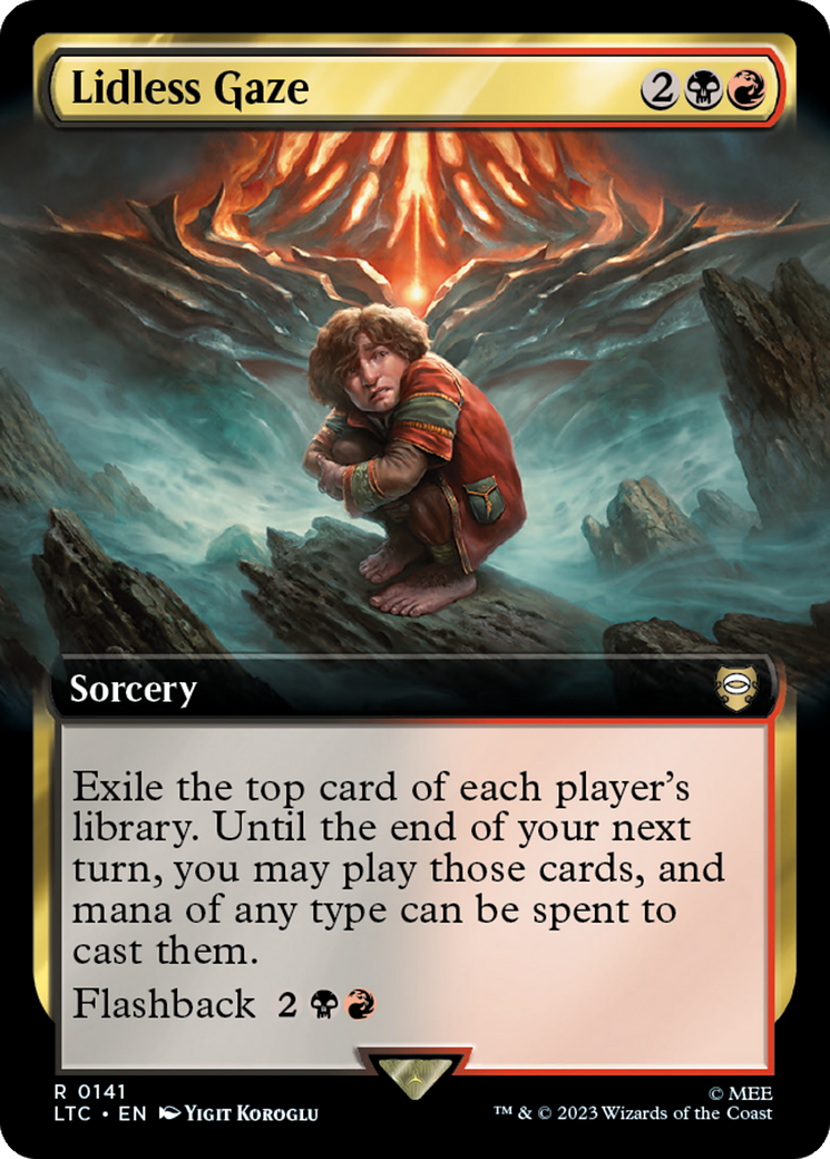 Lidless Gaze (Extended Art) [The Lord of the Rings: Tales of Middle-Earth Commander] [Foil]