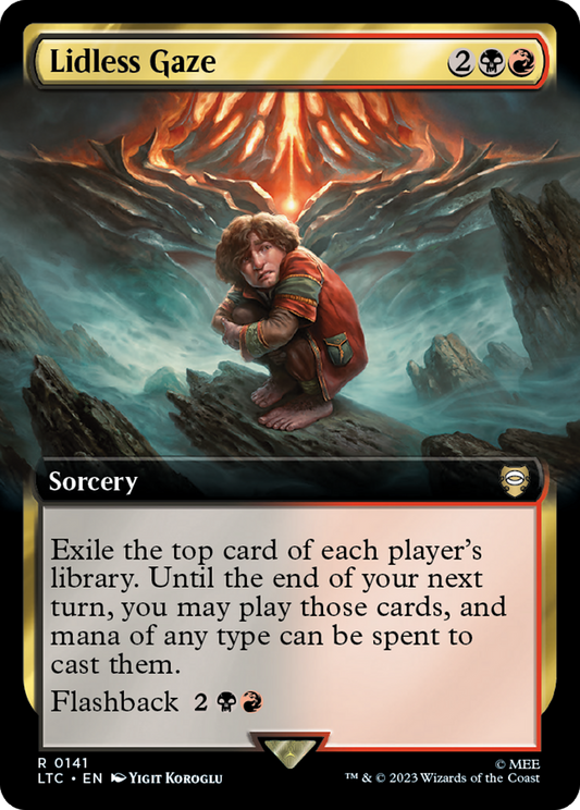 Lidless Gaze (Extended Art) [The Lord of the Rings: Tales of Middle-Earth Commander] [Foil]