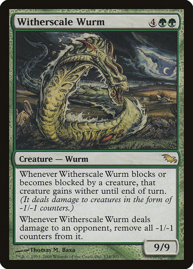 Witherscale Wurm [Shadowmoor] [Foil]