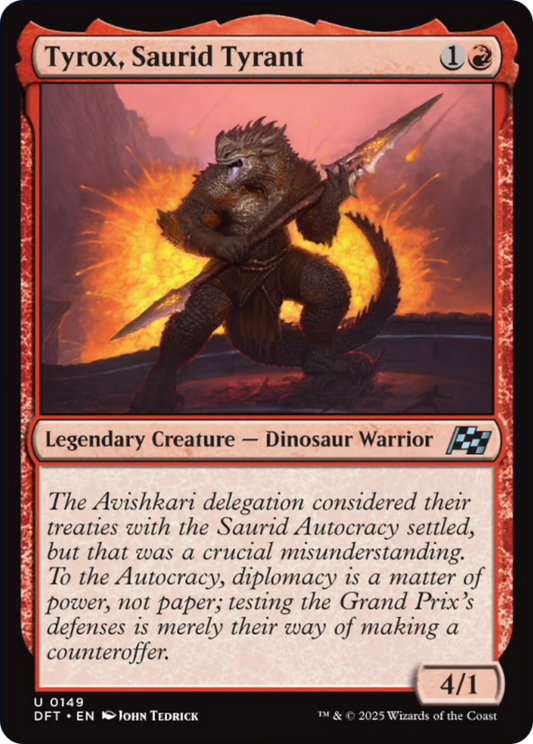 Tyrox, Saurid Tyrant [Aetherdrift] [Foil]