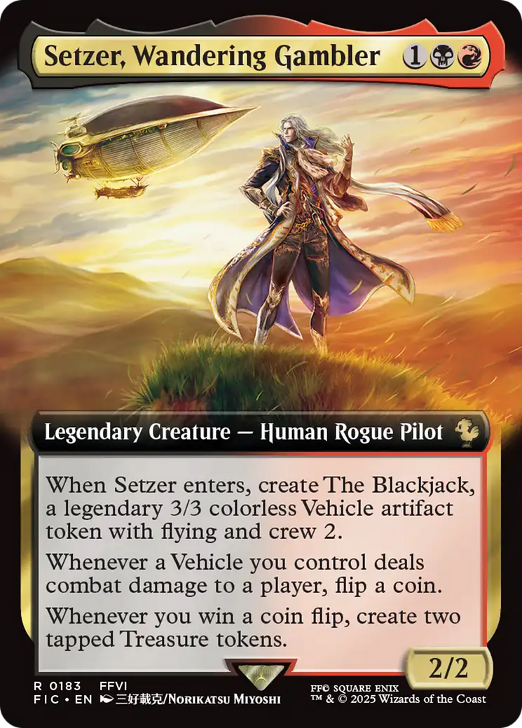 Setzer, Wandering Gambler (Extended Art) [FINAL FANTASY Commander] [Foil]