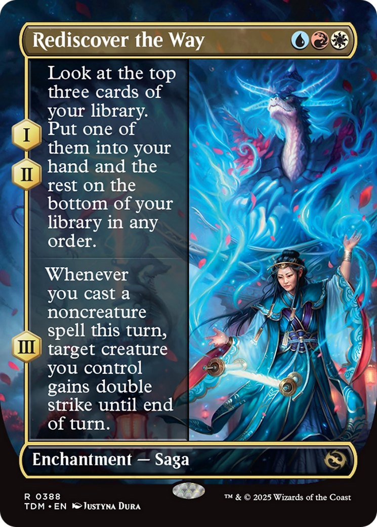 Rediscover the Way (Borderless) [Tarkir: Dragonstorm] [Foil]