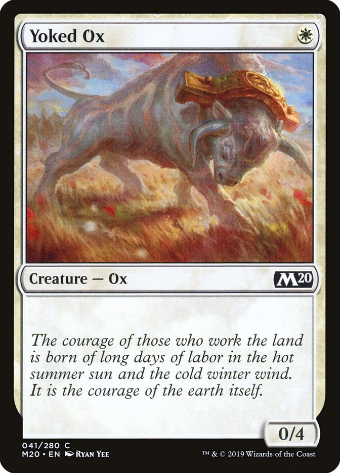 Yoked Ox [Core Set 2020] [Foil]