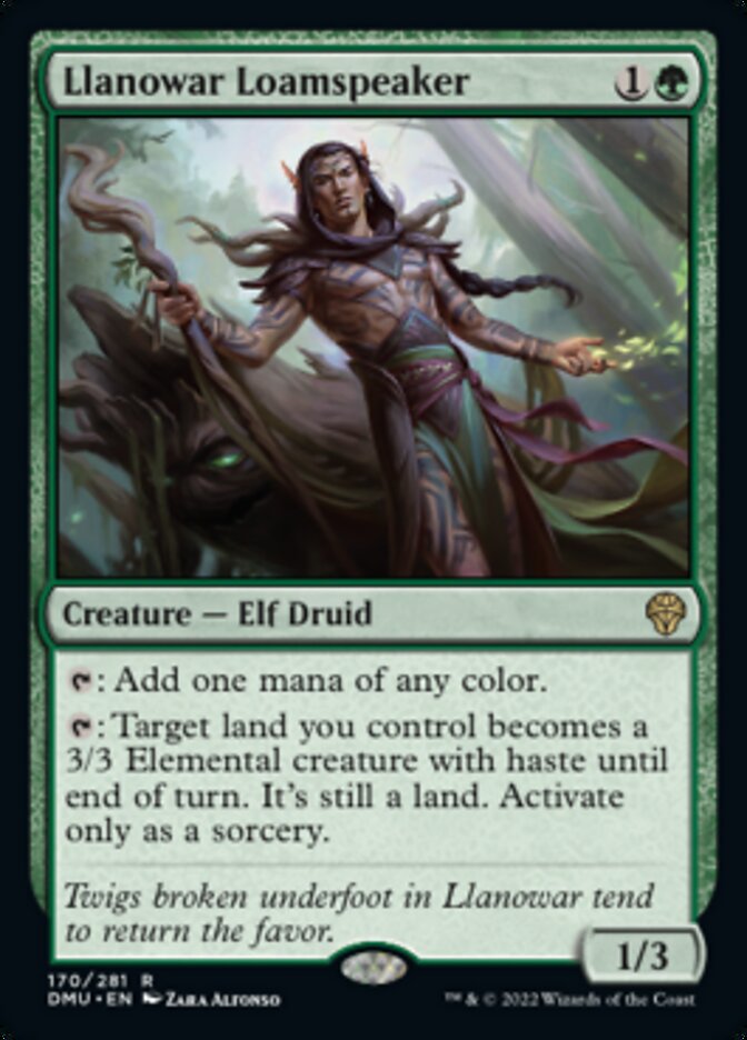 Llanowar Loamspeaker [Dominaria United] [Foil]