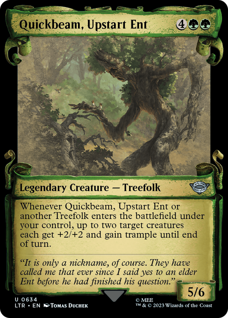 Quickbeam, Upstart Ent [The Lord of the Rings: Tales of Middle-Earth Showcase Scrolls] [Foil]
