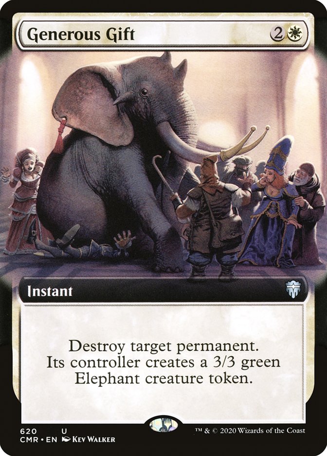 Generous Gift (Extended Art) [Commander Legends] [Foil]