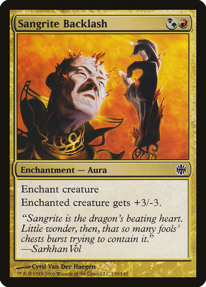 Sangrite Backlash [Alara Reborn] [Foil]