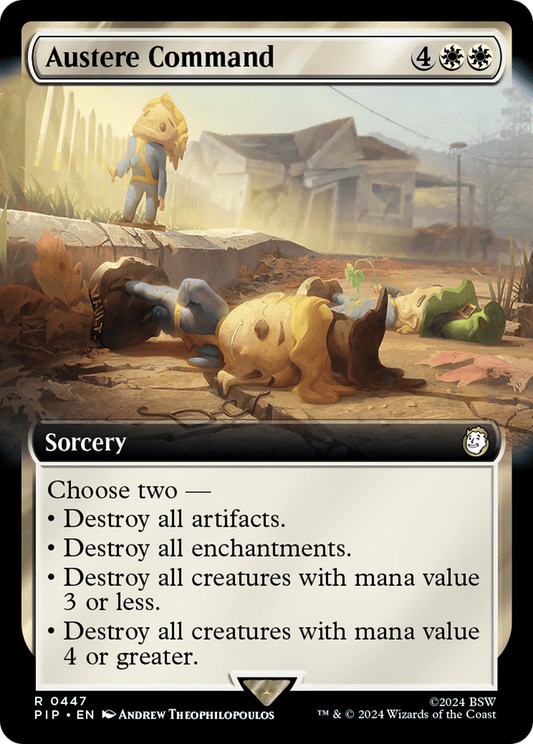 Austere Command (Extended Art) [Fallout] [Foil]
