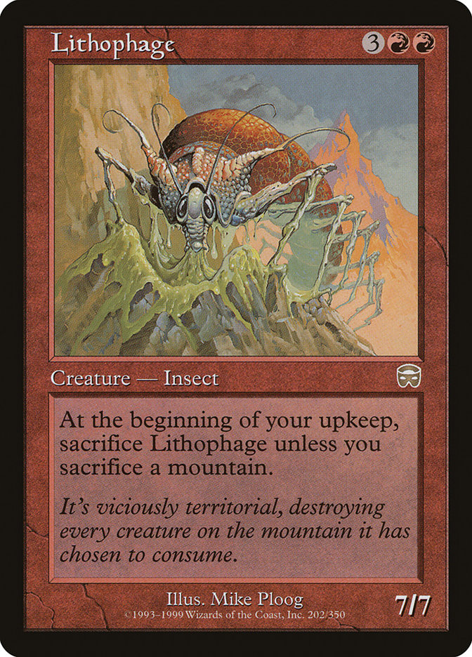 Lithophage [Mercadian Masques] [Foil]