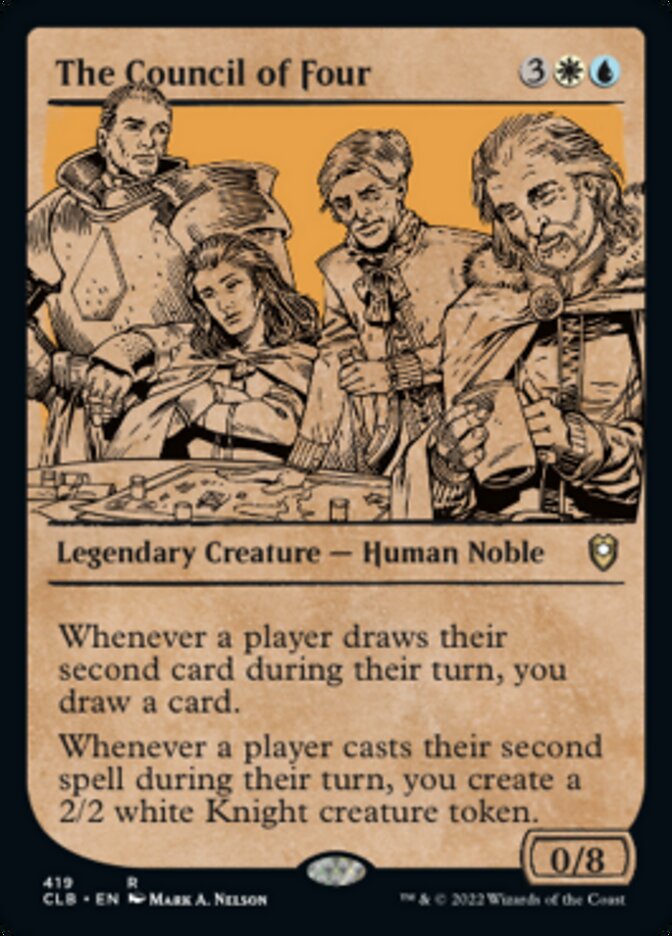 The Council of Four (Showcase) [Commander Legends: Battle for Baldur's Gate] [Foil]