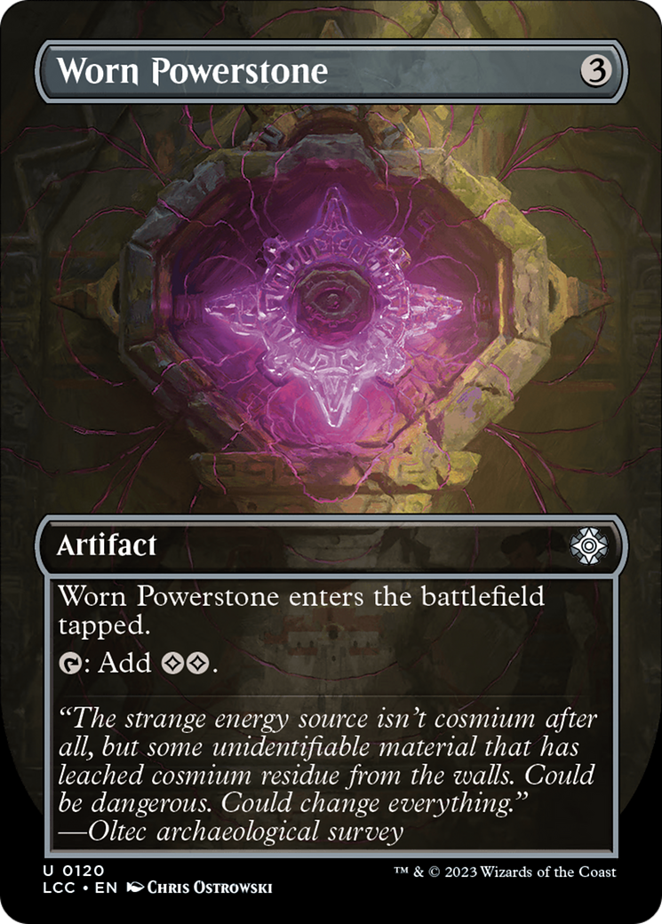 Worn Powerstone (Borderless) [The Lost Caverns of Ixalan Commander] [Foil]