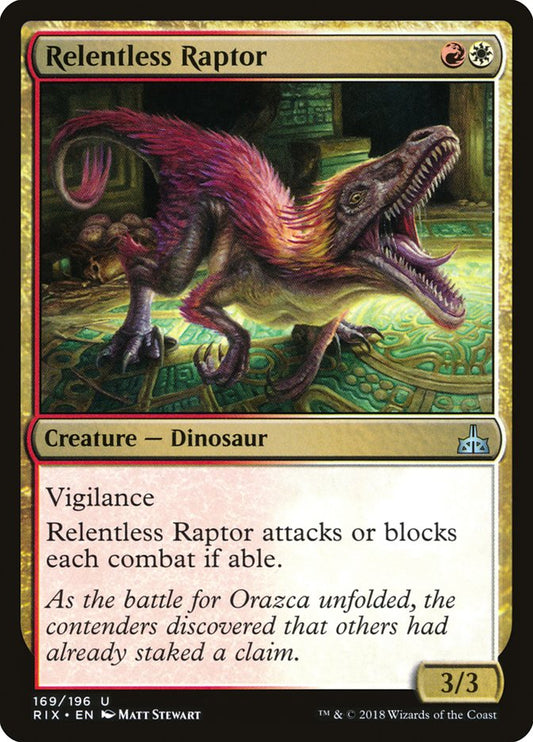 Relentless Raptor [Rivals of Ixalan] [Foil]