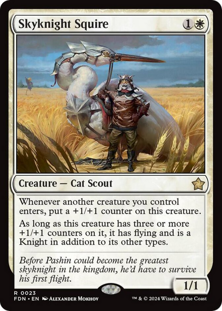 Skyknight Squire [Foundations] [Foil]
