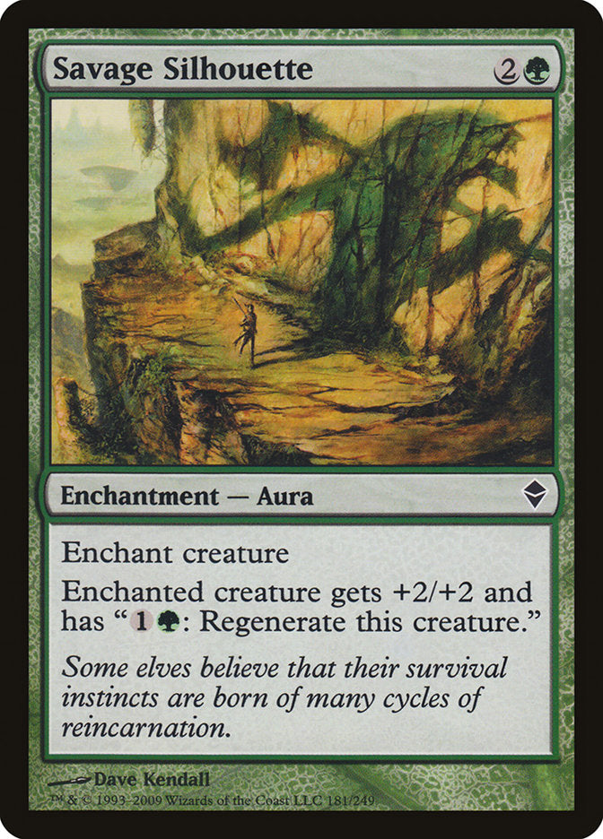 Savage Silhouette [Zendikar] [Foil]