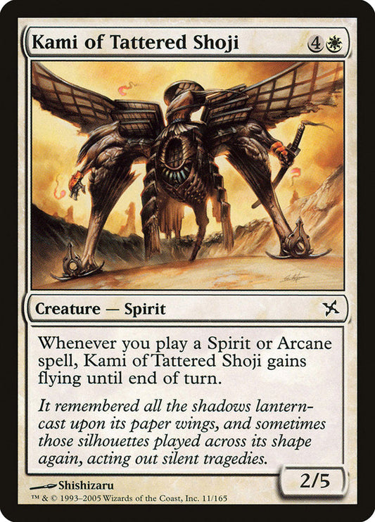 Kami of Tattered Shoji [Betrayers of Kamigawa] [Foil]