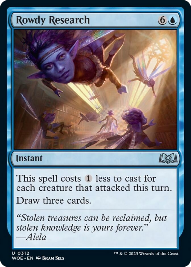 Rowdy Research [Wilds of Eldraine] [Foil]
