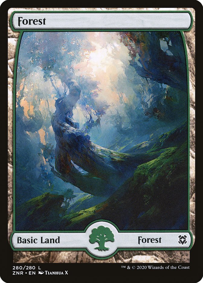 Forest (280) [Zendikar Rising] [Foil]