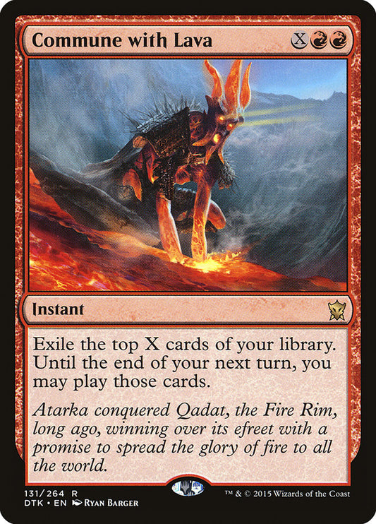 Commune with Lava [Dragons of Tarkir] [Foil]