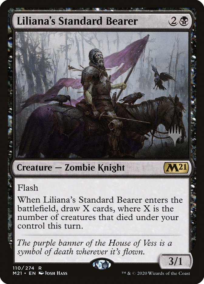 Liliana's Standard Bearer (Promo Pack) [Core Set 2021 Promos] [Foil]