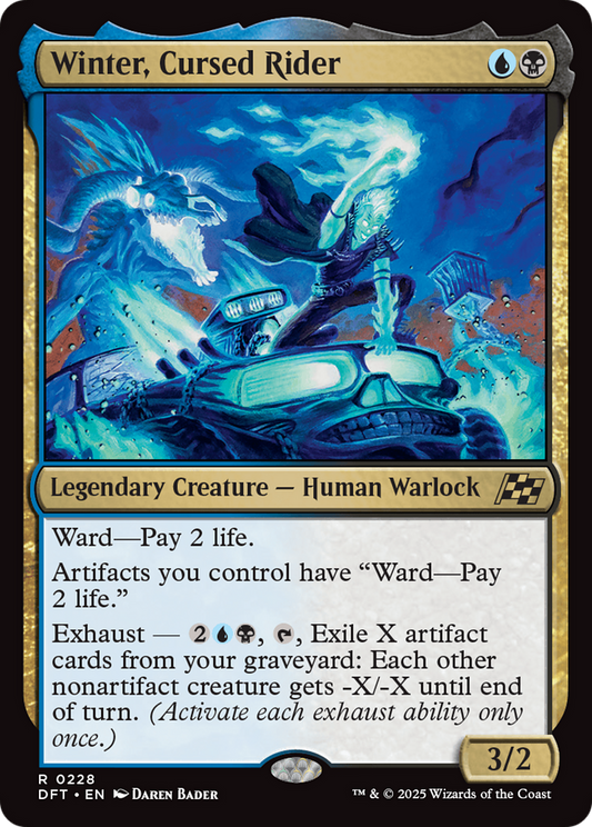 Winter, Cursed Rider [Aetherdrift] [Foil]