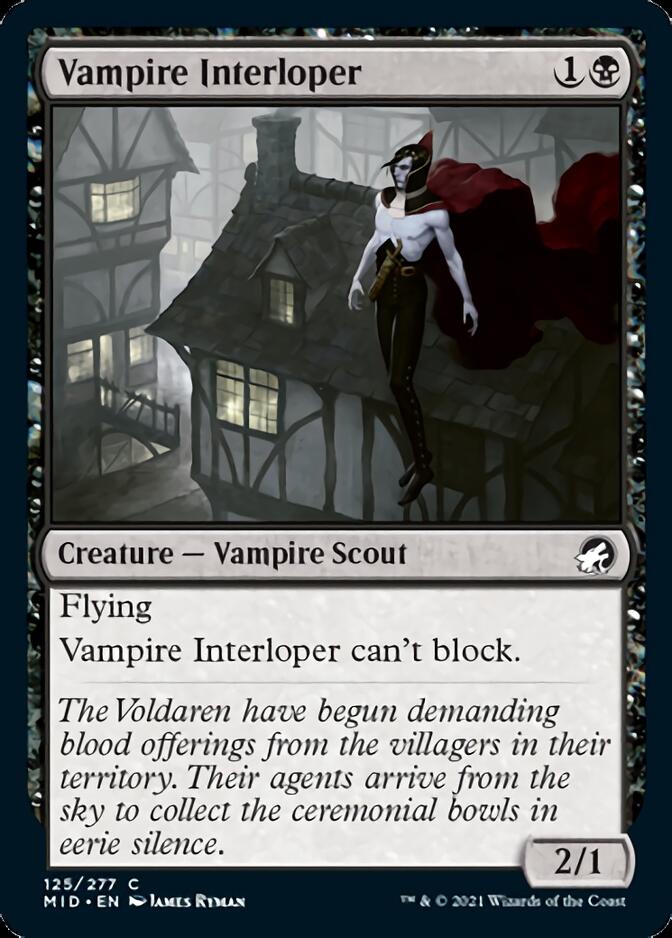 Vampire Interloper [Innistrad: Midnight Hunt] [Foil]