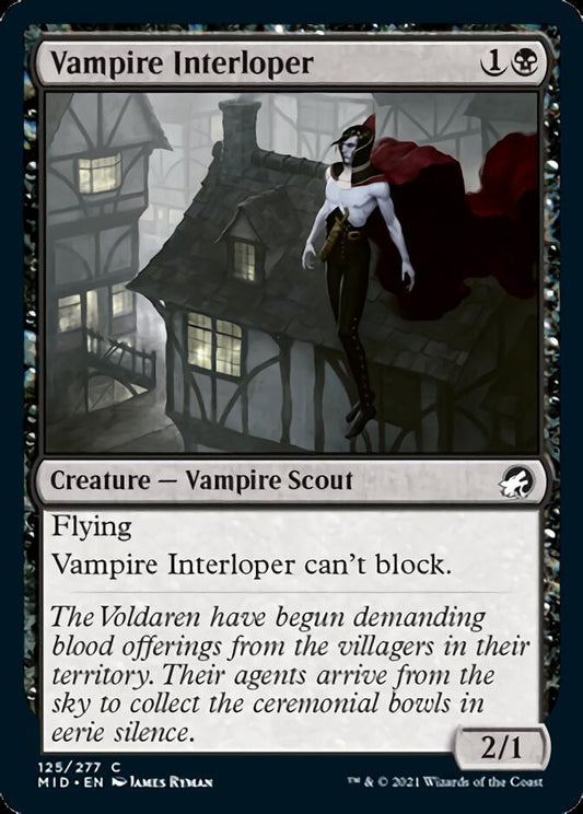 Vampire Interloper [Innistrad: Midnight Hunt] [Foil]