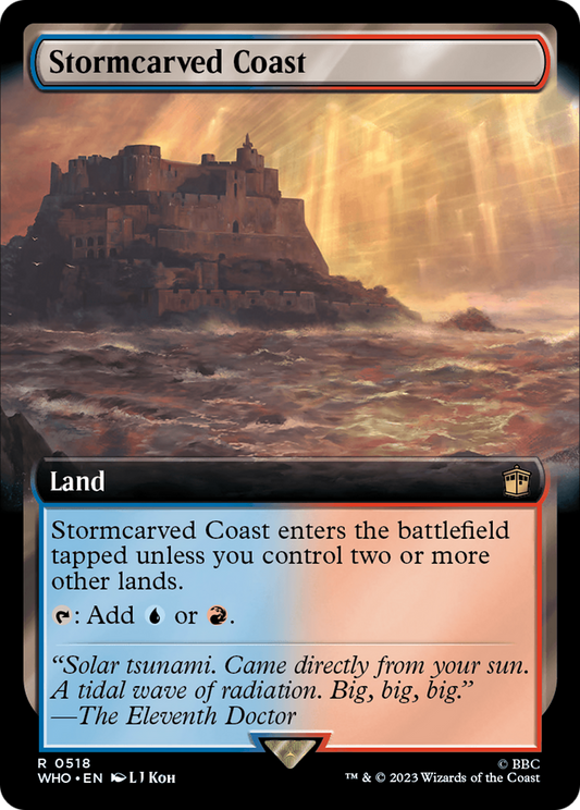 Stormcarved Coast (Extended Art) [Doctor Who] [Foil]