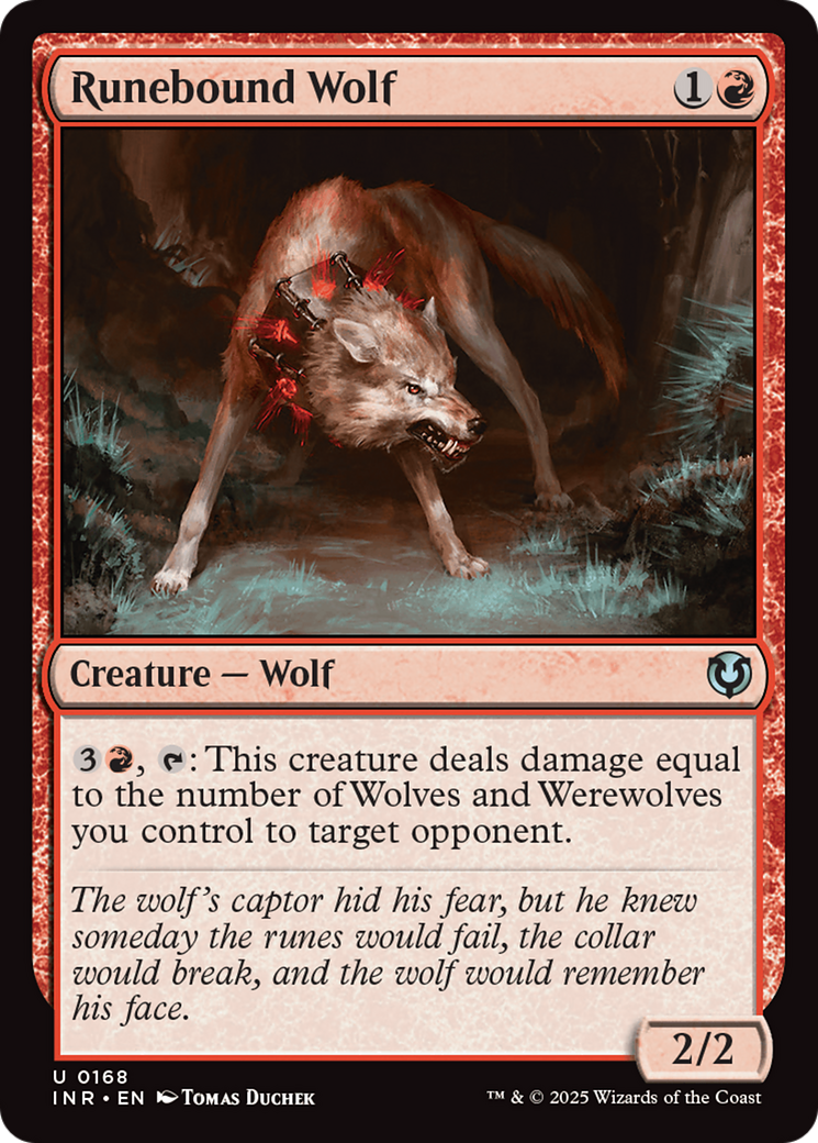 Runebound Wolf [Innistrad Remastered] [Foil]