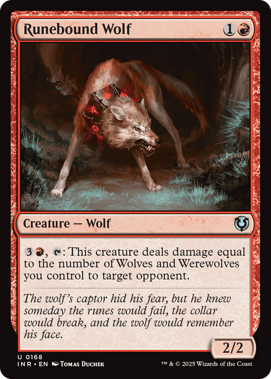 Runebound Wolf [Innistrad Remastered] [Foil]