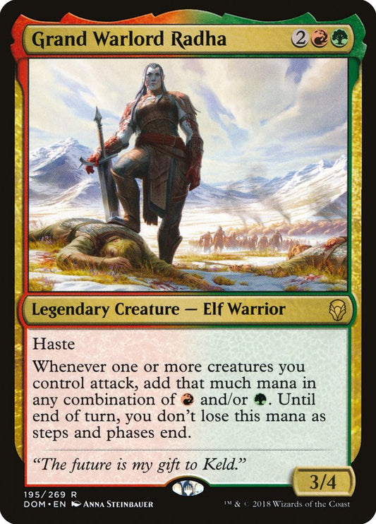 Grand Warlord Radha [Dominaria] [Foil]