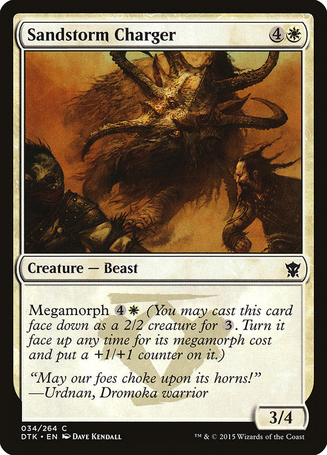 Sandstorm Charger [Dragons of Tarkir] [Foil]