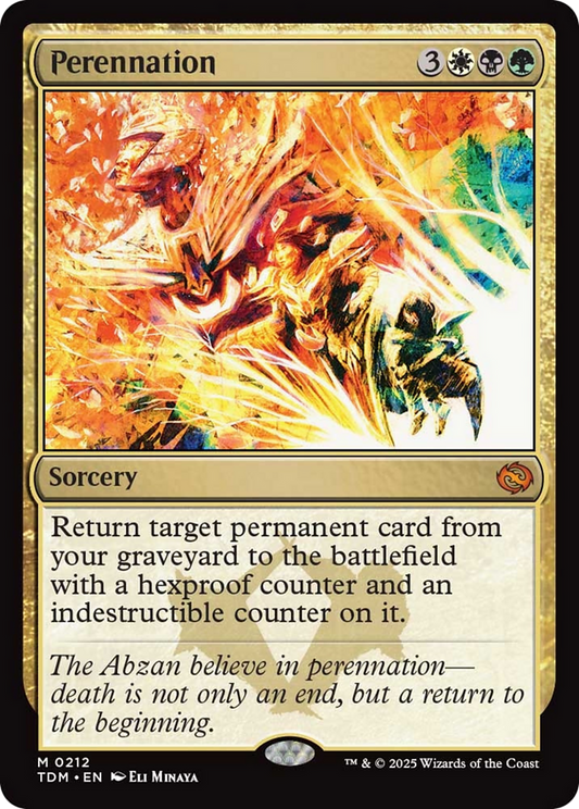 Perennation [Tarkir: Dragonstorm] [Foil]