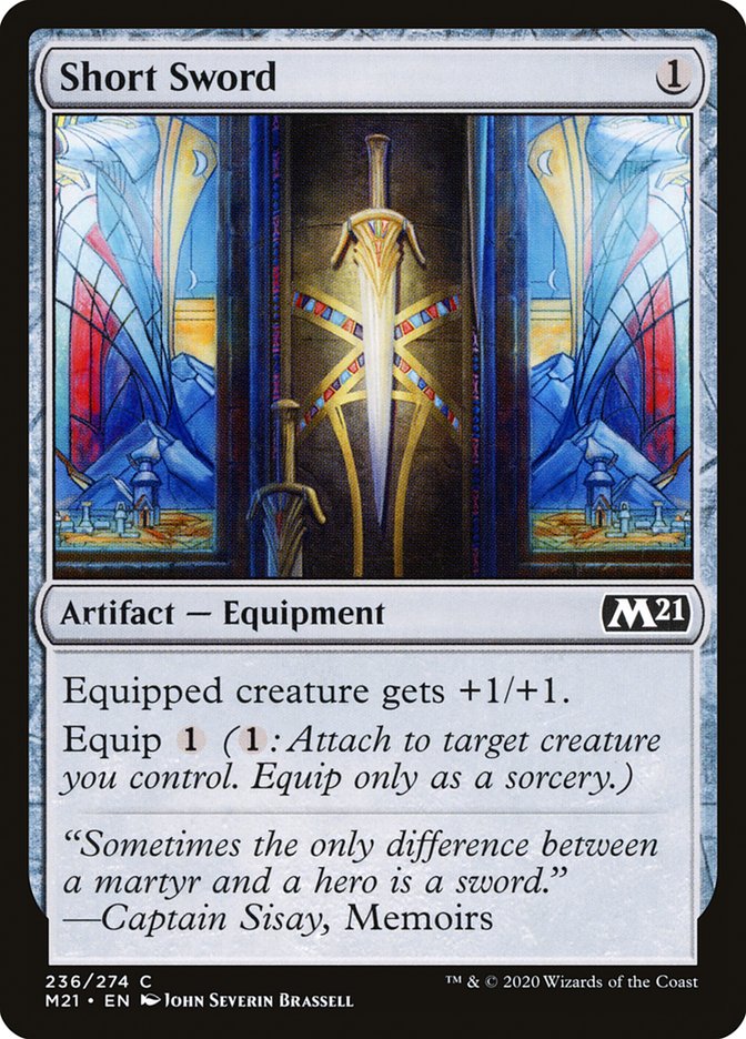 Short Sword [Core Set 2021] [Foil]