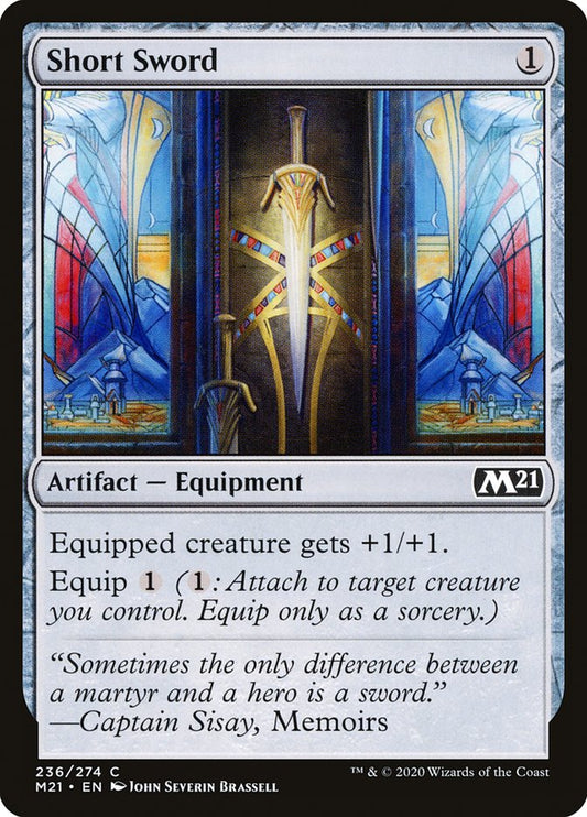 Short Sword [Core Set 2021] [Foil]