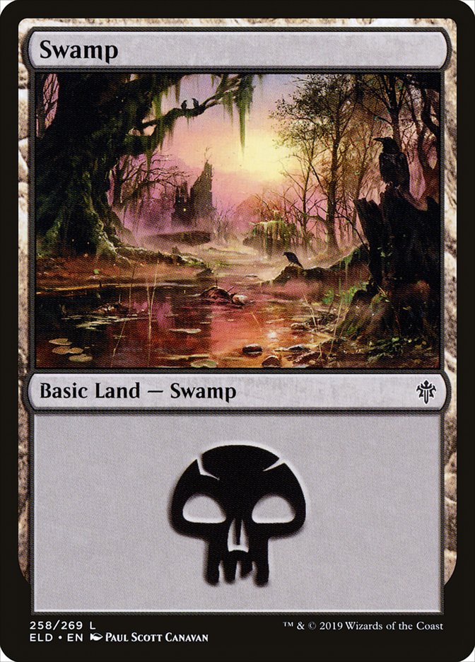 Swamp (258) [Throne of Eldraine] [Foil]