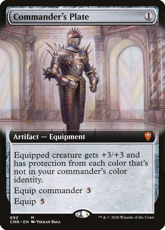 Commander's Plate (Extended Art) [Commander Legends] [Foil]