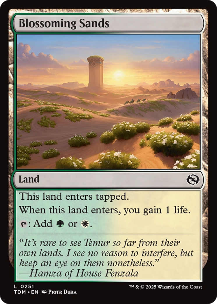 Blossoming Sands [Tarkir: Dragonstorm] [Foil]