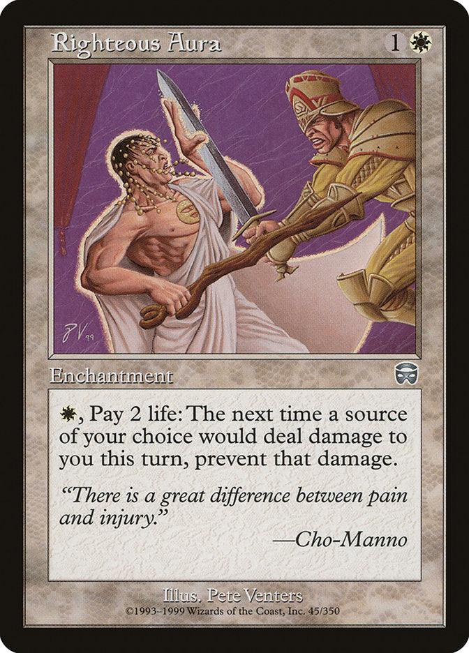 Righteous Aura [Mercadian Masques] [Foil]