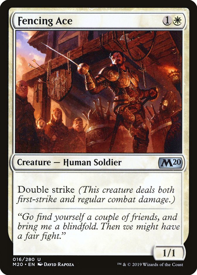 Fencing Ace [Core Set 2020] [Foil]