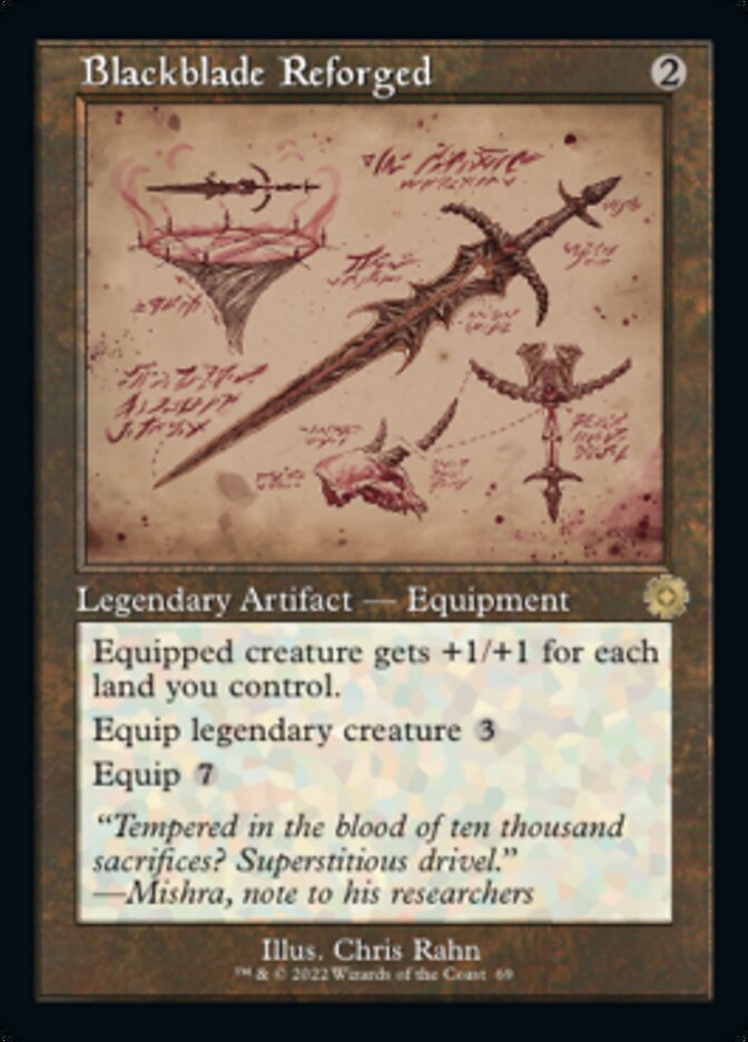 Blackblade Reforged (Retro Schematic) [The Brothers' War Retro Artifacts] [Foil]