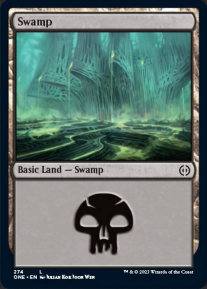 Swamp (274) [Phyrexia: All Will Be One] [Foil]