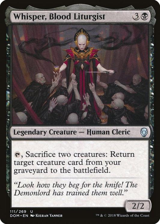 Whisper, Blood Liturgist [Dominaria] [Foil]