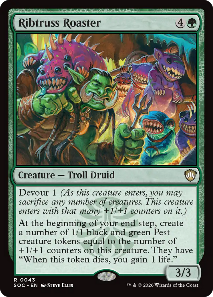 Ribtruss Roaster [Secrets of Strixhaven Commander] [Foil]