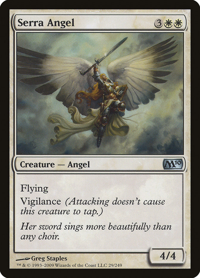 Serra Angel [Core Set 2010] [Foil]