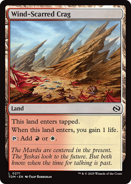 Wind-Scarred Crag [Tarkir: Dragonstorm] [Foil]