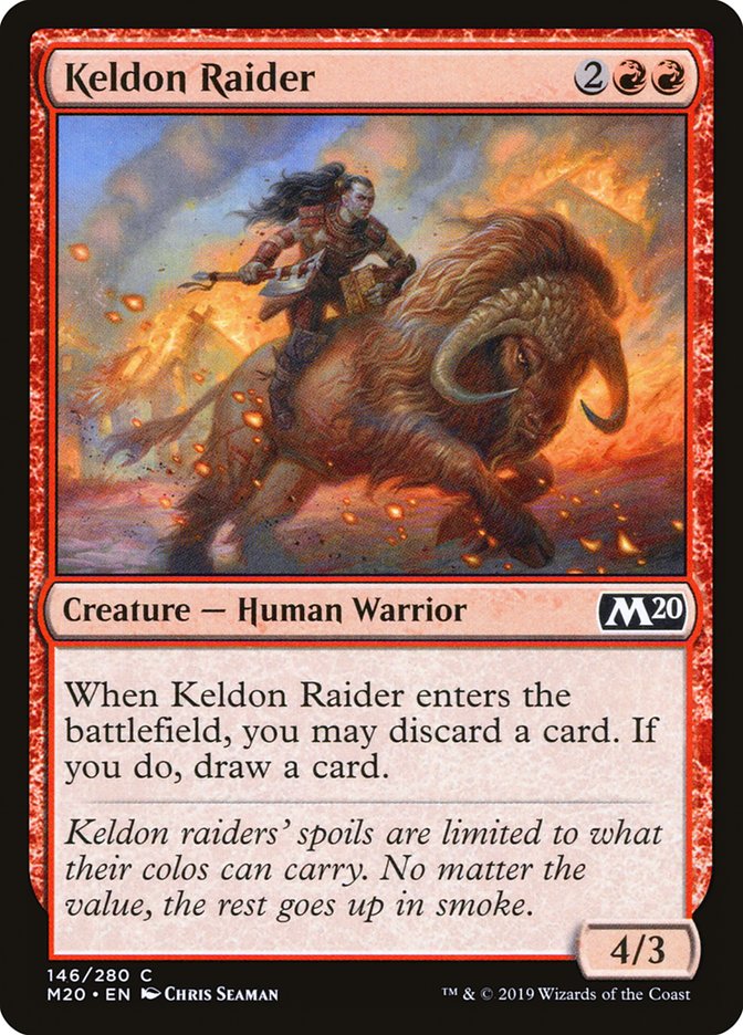 Keldon Raider [Core Set 2020] [Foil]
