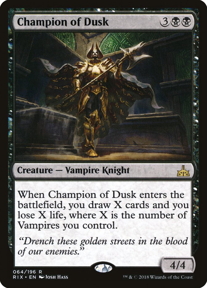 Champion of Dusk [Rivals of Ixalan] [Foil]