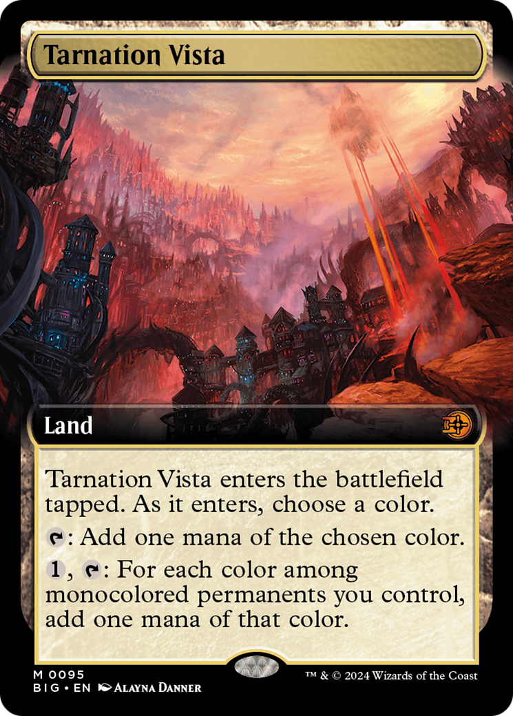 Tarnation Vista (Extended Art) [Outlaws of Thunder Junction: The Big Score] [Foil]