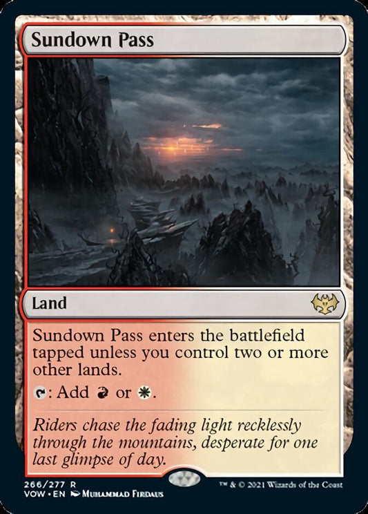 Sundown Pass [Innistrad: Crimson Vow] [Foil]