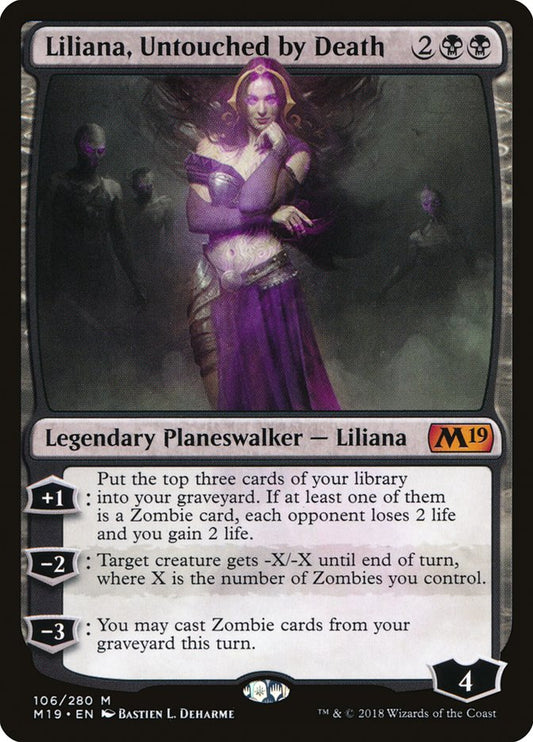 Liliana, Untouched by Death [Core Set 2019] [Foil]